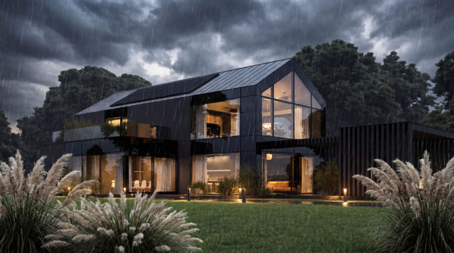 SATIN BROWN HOUSE